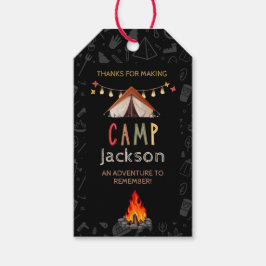 Camping Theme Party Fevor Tags Geschenkanhänger