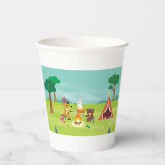 Camping Themed Birthday Cups Pappbecher