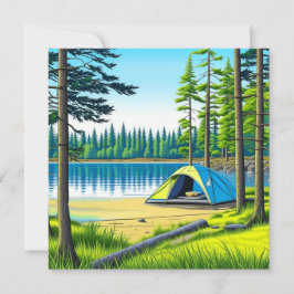 Camping Themed Tent in the Woods