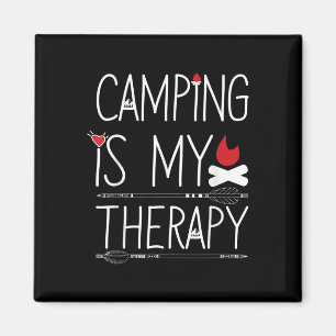 Camping Therapie im Freien für einen Camper Kinda Magnet