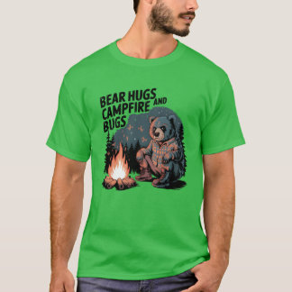 Camping-Tier-Bär-Lustiges-Shirt-Design lustig T-Shirt