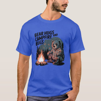 Camping-Tier-Bär-Lustiges-Shirt-Design lustig T-Shirt