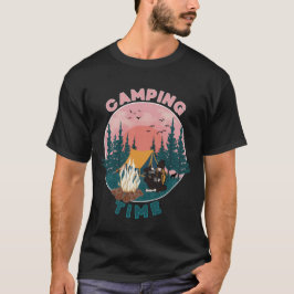 Camping Time Retro Style T-Shirt