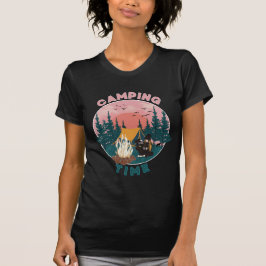 Camping Time Retro Style T-Shirt