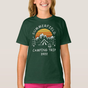 Camping Trip Retro Matching Tochter Custom T-Shirt