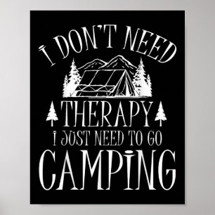 Camping Trip Summer Vacacation Family Wiedersehen Poster