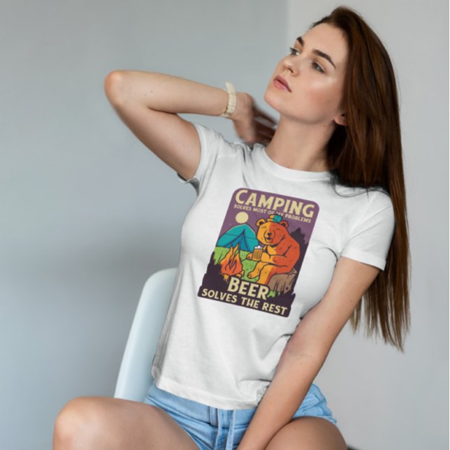 Camping und Bier T-Shirt (Von Creator hochgeladen)