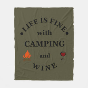 Camping und Redewendungen Fleecedecke