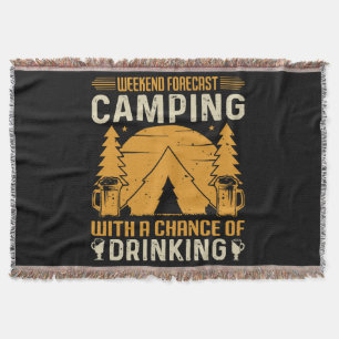 Camping und Trinken Decke