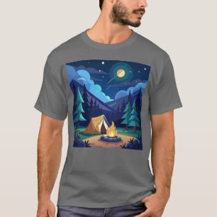 Camping unter den Sternen lustig T-Shirt
