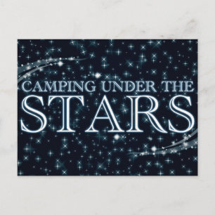 Camping unter den Sternen Postkarte