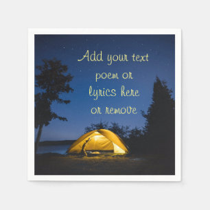 Camping unter den Sternen Serviette