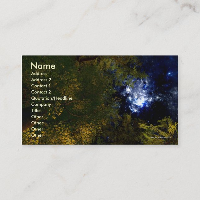 Camping unter der Stern-Geschäfts-Karten-Schablone Visitenkarte (Vorderseite)