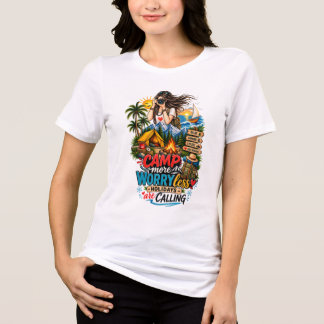 Camping-Urlaub Grafik T-Shirt Tri-Blend Shirt