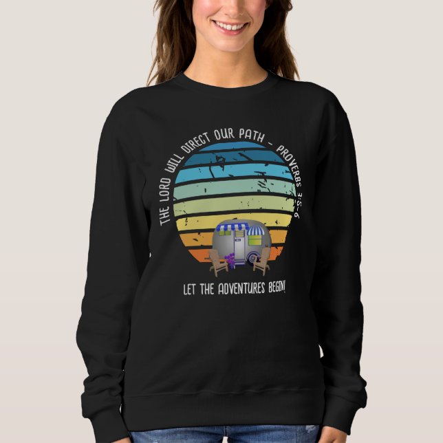 Camping Van Life Christlich Sweatshirt (Vorderseite)