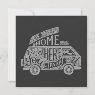 Camping Van Life Lustiges Inspirational Zitat  Karte