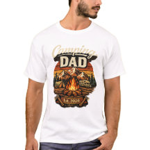 Camping-Vater Est. 2026 Personalisiertes T-Shirt