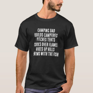 Camping Vater Funny Dark T - Shirt