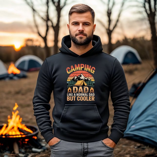 Camping Vater wie ein normaler Vater, aber Cooler  Hoodie (Von Creator hochgeladen)