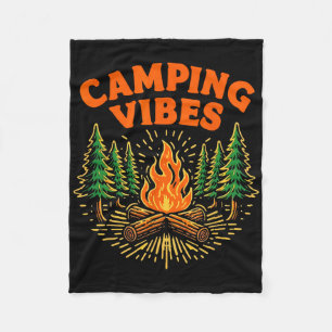 Camping-Vibes Naturliebhaber Camper  Fleecedecke