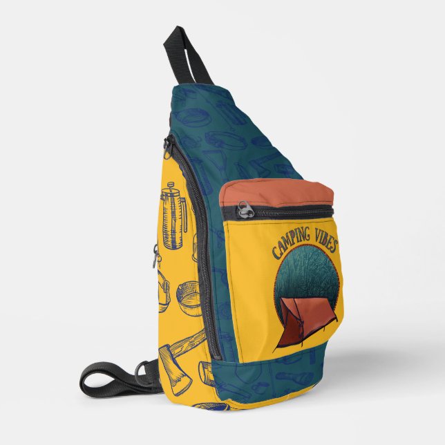 Camping Vibes Porte Imprimer Coupe Sac À Coudre (Coin gauche)