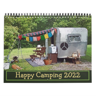 Camping vintage Happy Camping Calendrier 2022