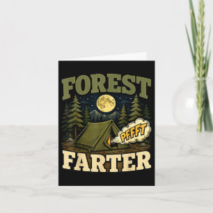 Camping Wald Fürz Zelt Humor Karte