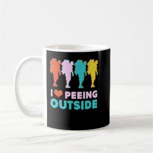 Camping Wandergeschenk - I Liebe Pissen Außenberei Kaffeetasse