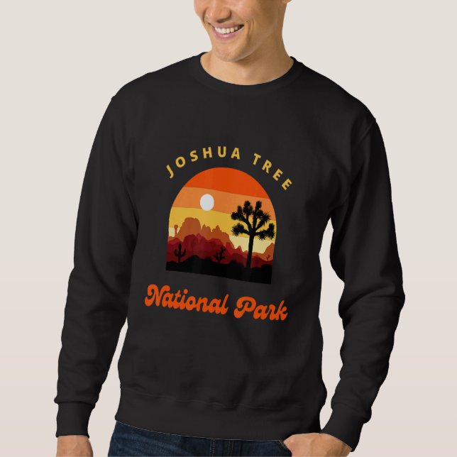 Camping Wandern Entdecken Joshua Tree Nationalpark Sweatshirt (Vorderseite)