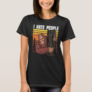 Camping & Wandern ich Retro Big Foot Ich hasse Men T-Shirt