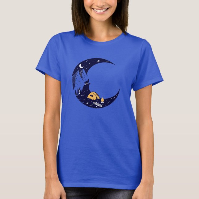 Camping Wandern Im Fünfspänner über den Gotthard T-Shirt (Vorderseite)