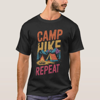 Camping Wandern Kletterer Camping Berg Camper Wand T-Shirt