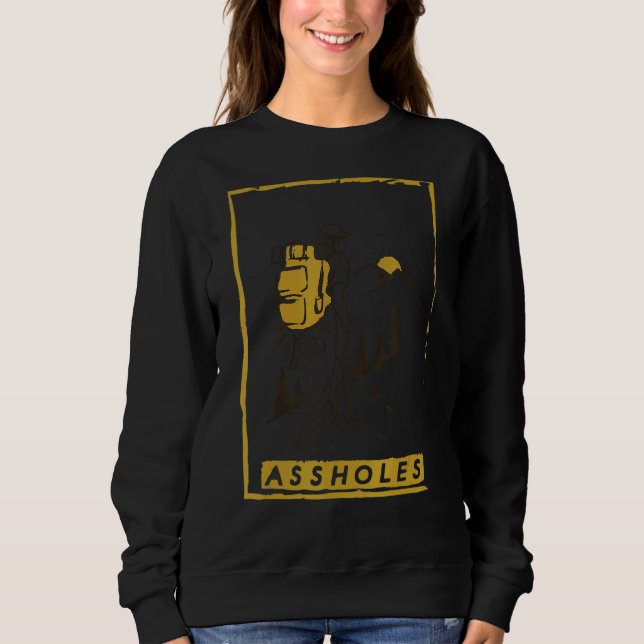 Camping Wandern Klettergarten Sweatshirt (Vorderseite)