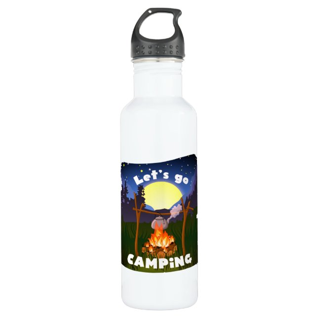 Camping-Wasser-Flasche Edelstahlflasche (Vorderseite)