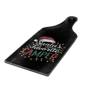 Camping Weihnachten Santa Claus bevorzugtes Camper Schneidebrett