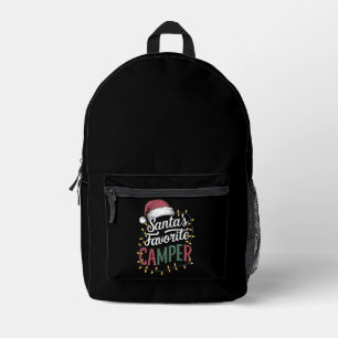 Camping Weihnachten Santas Lieblingscamper-Geschen Bedruckter Rucksack