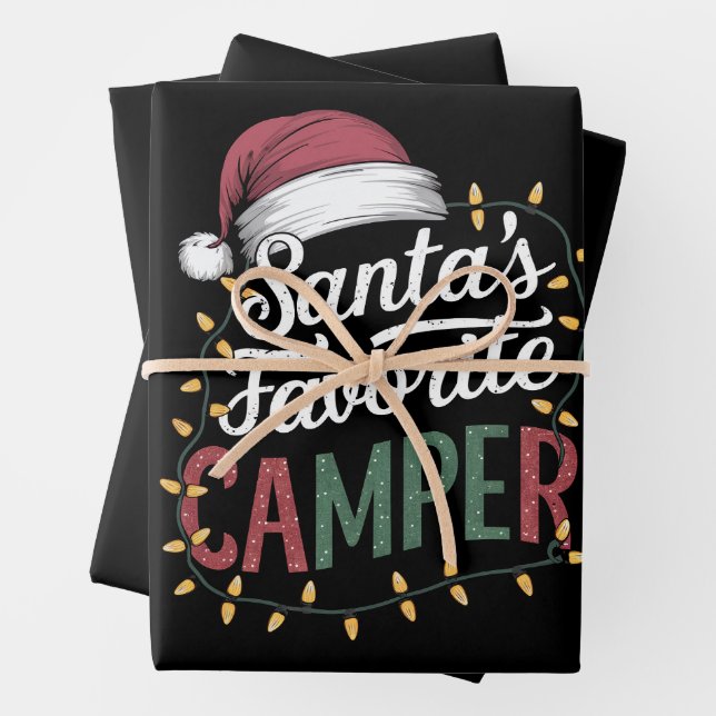 Camping Weihnachten Weihnachten Weihnachten Weihna Geschenkpapier Set (Beispiel)