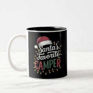 Camping Weihnachten Weihnachten Weihnachten Weihna Zweifarbige Tasse