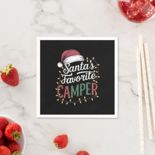 Camping Weihnachten Weihnachtsmanns Lieblingscampe Serviette