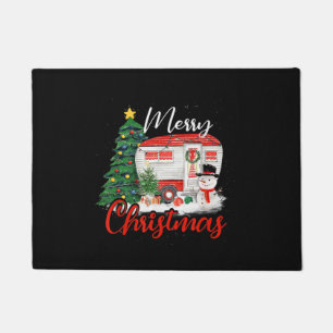 Camping Weihnachtsbaum Shirt Lights Geschenk Campi Fußmatte