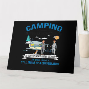 Camping Wenn man laufen kann Geschenk für Wanderer Karte