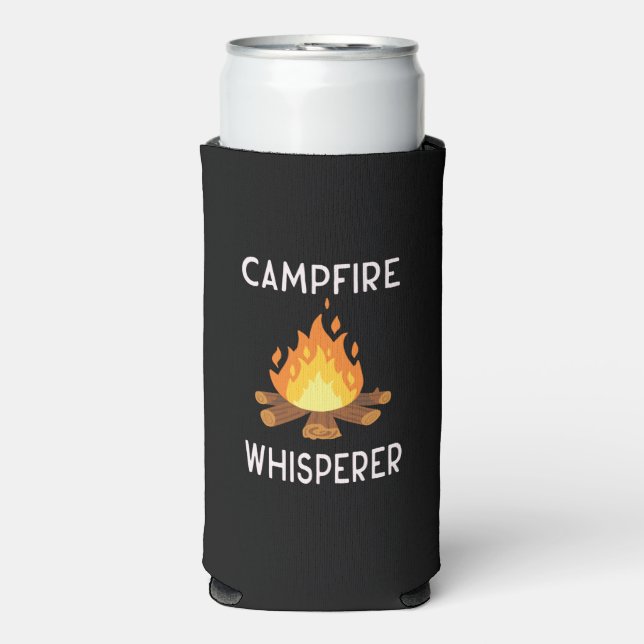 Camping - Whisperer am Campfire Selters Dosenkühler (Seltzer Vorderseite)