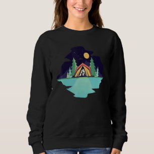 Camping-Wiedersehen-Szene für Familien-Nächte Sweatshirt