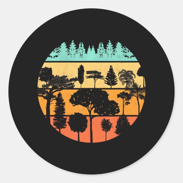 Camping Wildlife Camper Naturliebhaber Wald Runder Aufkleber (Vorderseite)