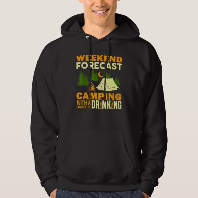 Camping-Wochenvorausschätzung Camping mit Chance Hoodie (Vorderseite)