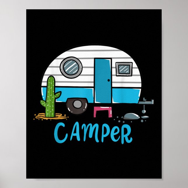 Camping Wohnmobil Rv  Poster (Vorne)