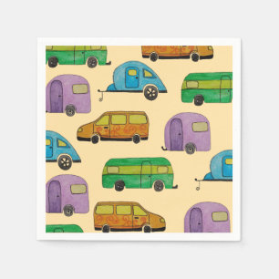 Camping-Wohnwagen Serviette