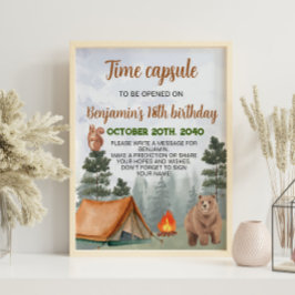 Camping Woodland Time Kapselplakat Poster