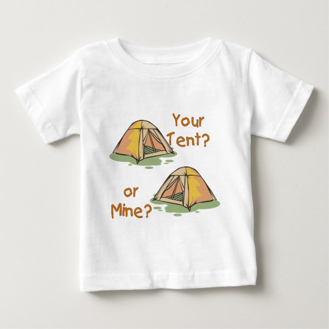 Camping-Zelte Baby T-shirt (Vorderseite)