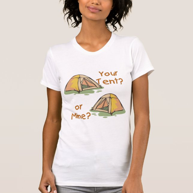 Camping-Zelte T-Shirt (Vorderseite)